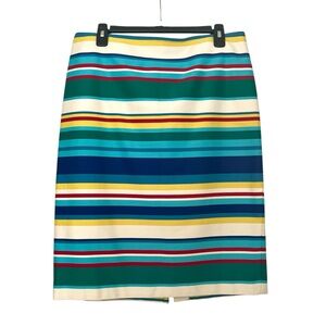 TALBOTS striped skirt cotton size 10